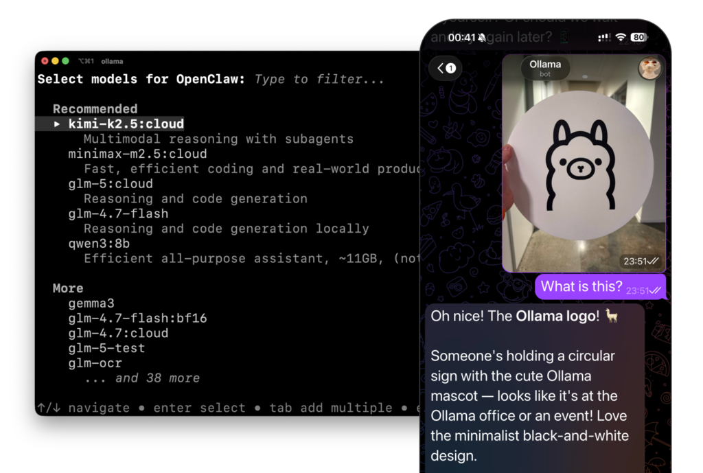 نمونه مدل‌های ابری Ollama